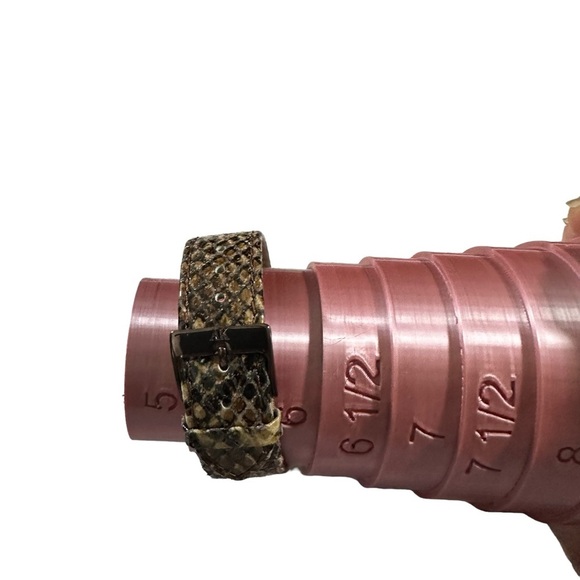 Anne Klein Brown Reptile Print Genuine Leather Watch 10/9837 New Battery - Picture 3 of 8